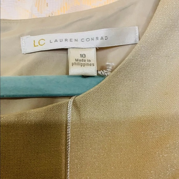 LC Lauren Conrad Tan Sleeveless Dress - Picture 3 of 8